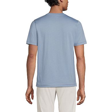 Men's Lands' End Supima Jersey Henley Top