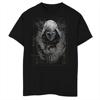 Boys 8-20 Marvel Moon Knight Ancient Glyphs Headshot Graphic Tee