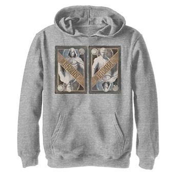 Boys 8-20 Marvel Moon Knight Playing Card Side By Side Graphic Hoodie