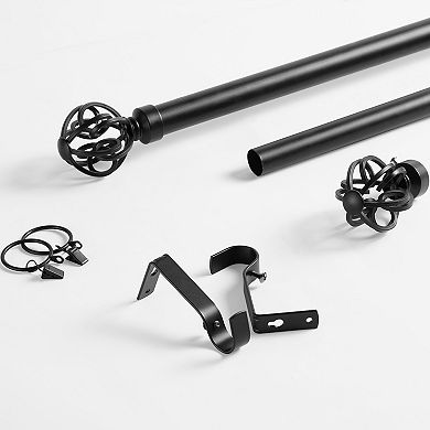 Eff Modern Orb Extendable Metal Rod Set