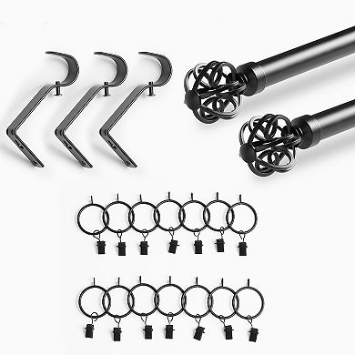 Eff Modern Orb Extendable Metal Rod Set