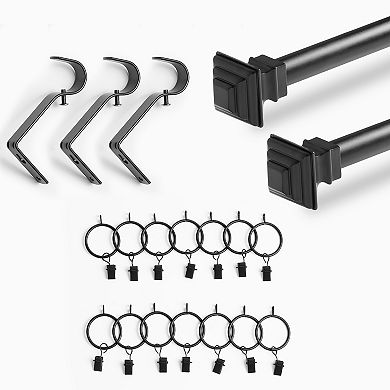 Eff Modern Square Extendable Metal Rod Set
