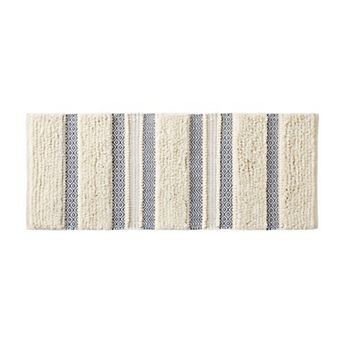 INK+IVY Asher Global Inspired Boho Handwoven Texture Stripe Bath Rug