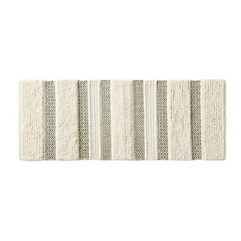 INK+IVY Asher Global Inspired Boho Handwoven Texture Stripe Bath Rug