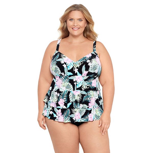 Kohls plus size bathing on sale suits