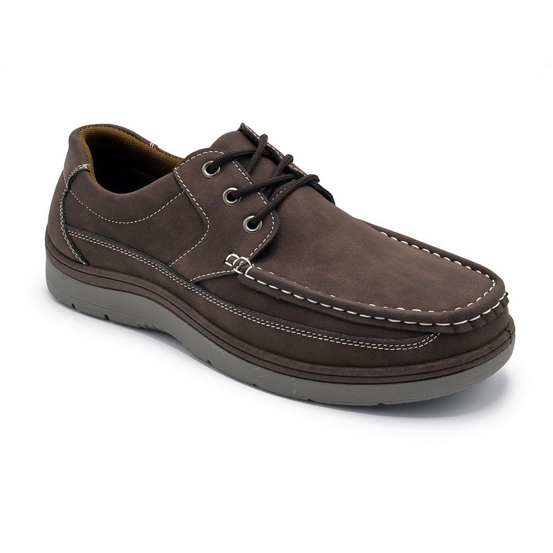 77156862 Aston Marc Mens Boat Shoes, Size: 10, Brown sku 77156862