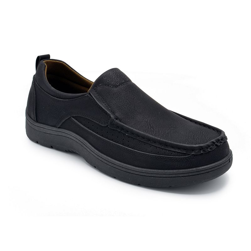Aston Marc Mens Slip-On Shoes, Size: 8, Black