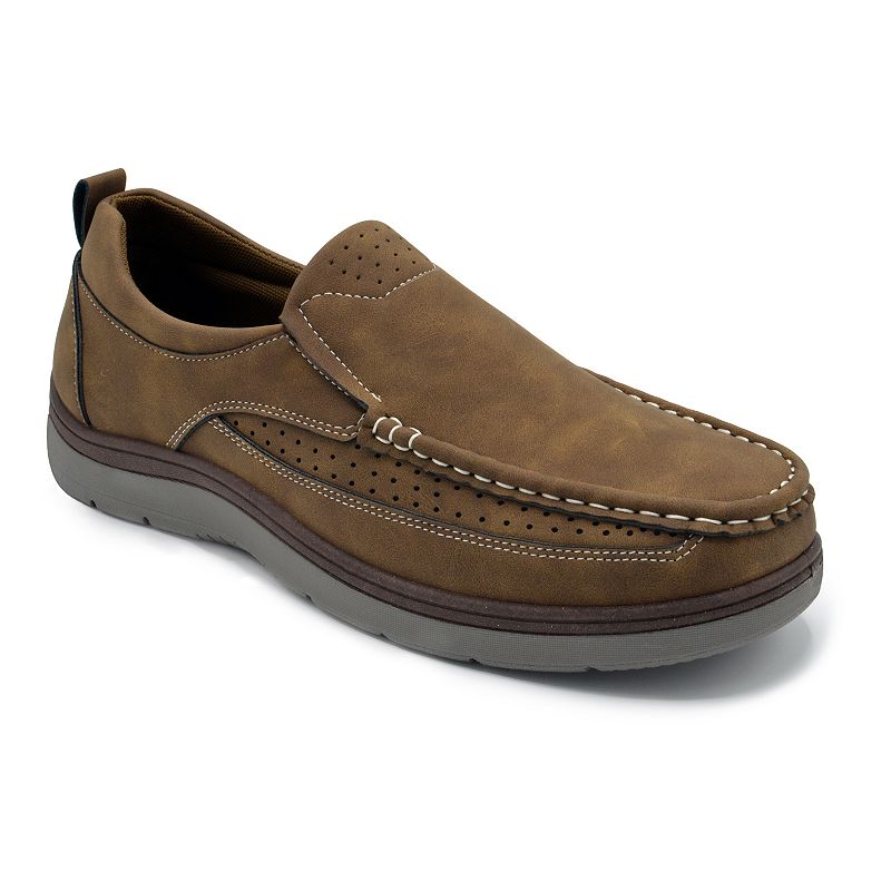 Aston Marc Mens Slip-On Shoes, Size: 8, Lt Brown
