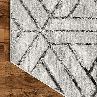 Unique Loom Motif Matrix Trellis Rug
