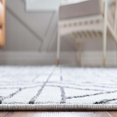 Unique Loom Motif Matrix Trellis Rug