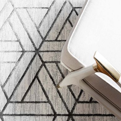 Unique Loom Motif Matrix Trellis Rug