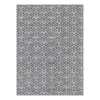 Unique Loom Motif Matrix Trellis Rug