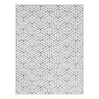 Unique Loom Motif Matrix Trellis Rug