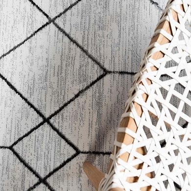 Unique Loom Deco Matrix Trellis Rug