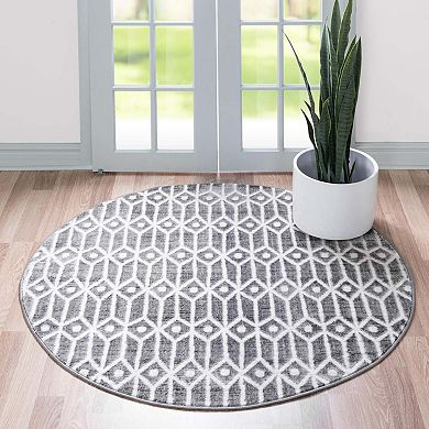 Unique Loom Diamonds Matrix Trellis Rug
