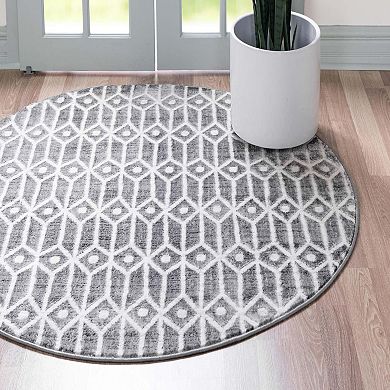 Unique Loom Diamonds Matrix Trellis Rug