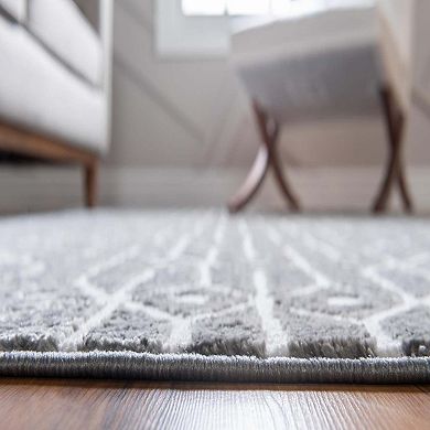 Unique Loom Diamonds Matrix Trellis Rug