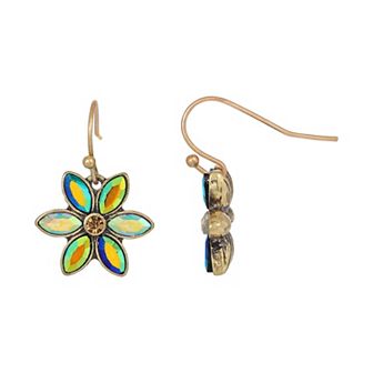 1928 Stone Flower Earrings