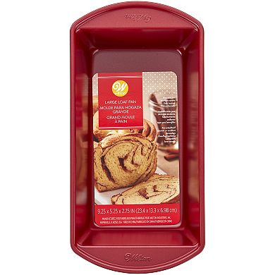 Wilton Christmas Red Non-Stick Large Loaf Pan