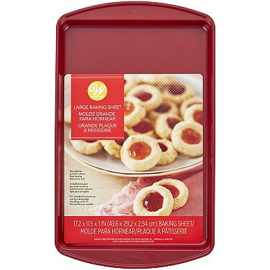 Wilton Christmas Red Nonstick Large Cookie Sheet