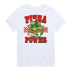 Teenage Mutant Ninja Turtles: Mutant Mayhem Pizza Adult Short Sleeve T-Shirt Black / 4XL