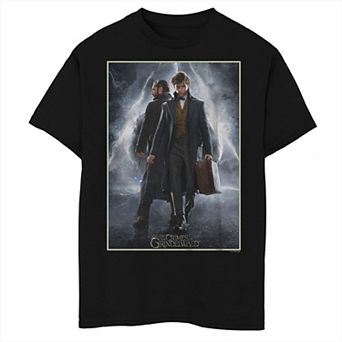 Boys 8-20 Fantastic Beasts: The Crimes of Grindelwald Newt Scamander And Albus Dumbledore Poster Graphic Tee