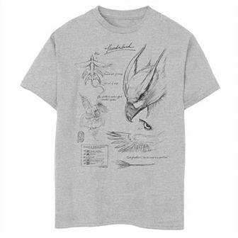 Boys 8-20 Harry Potter Fantastic Beasts: The Crimes of Grindelwald Thunderbird Study Notebook Sketch Graphic Tee