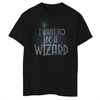 Boys 8-20 Fantastic Beasts: The Crimes of Grindelwald I Want To Be A Wizard Graphic Tee