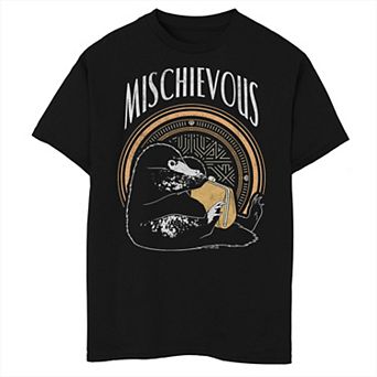 Boys 6-20 Harry Potter Fantastic Beasts: The Crimes of Grindelwald Distressed Niffler Mischievous Graphic Tee