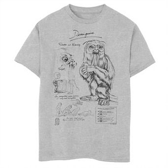 Boys 8-20 Harry Potter Fantastic Beasts: The Crimes of Grindelwald Demiguise Study Notebook Sketch Graphic Tee