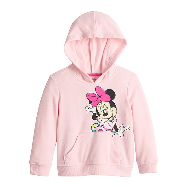  Disney Minnie Mouse Toddler Girls French Terry Zip-Up Hoodie  with Pockets Red/Gold 2T: Clothing, Shoes & Jewelry