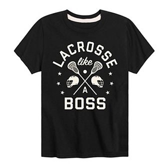 Boys 8-20 Lacrosse Like A Boss Graphic Tee