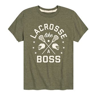 Boys 8-20 Lacrosse Like A Boss Graphic Tee
