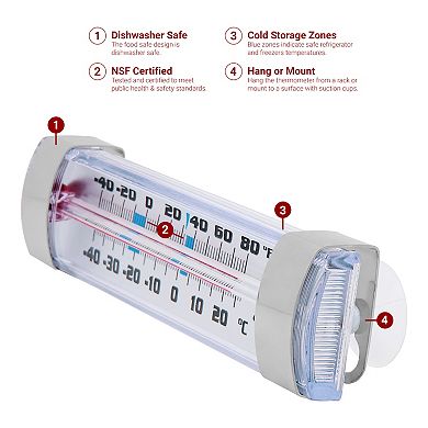 Escali Refrigerator / Freezer Tube Thermometer