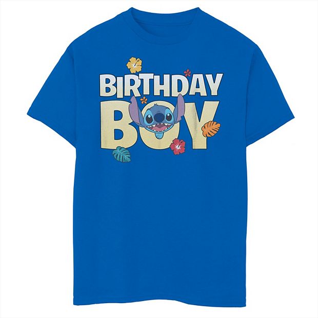 Disney's Lilo & Stitch Boys 8-20 Birthday Boy Tee