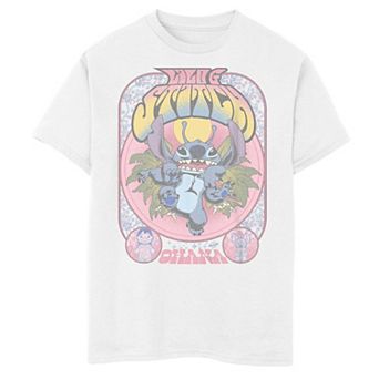 Disney's Lilo And Stitch Stitchadelic Gig Ohana Boys 8-20 Tee