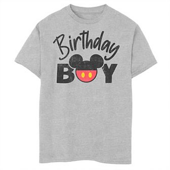 Disney's Mickey & Friends Birthday Boy Mickey Boys 8-20 Logo Graphic Tee