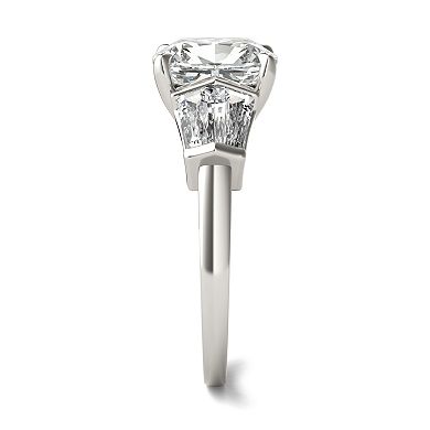 Charles & Colvard 14k White Gold 3 1/2 Carat T.W. Elongated Cushion Engagement Ring