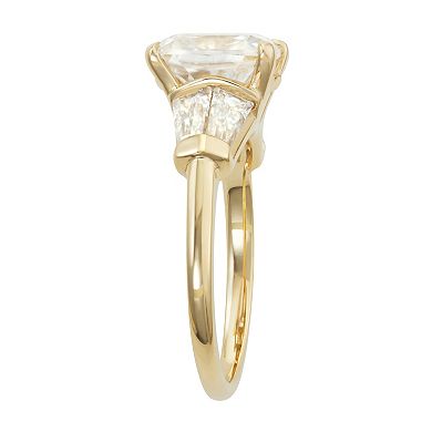 Charles & Colvard 14k White Gold 3 1/2 Carat T.W. Elongated Cushion Engagement Ring