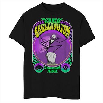 Boys 6-20 Nightmare Before Christmas Full Portrait Of Jack Skellington The Pumpkin King Tee