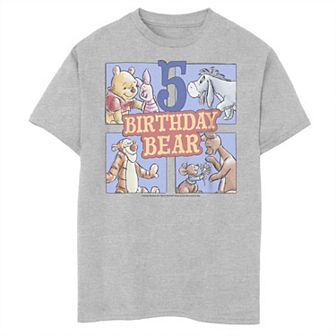 Boys 8-20 Winnie The Pooh Fifth Birthday With Pooh Bear And Friends Graphic Tee