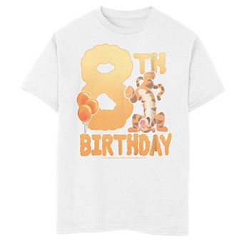 Boys 8-20 Winnie The Pooh 8th Birthday With Tigger Tee