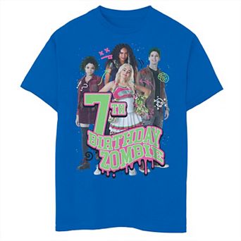 Disney's Zombies Boys 8-20 7th Birthday With Addison And Friends Tee