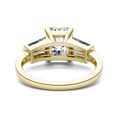 Charles & Colvard 14k Gold 3 7/8 Carat T.W. Radiant Cut Lab-Created Moissanite Engagement Ring