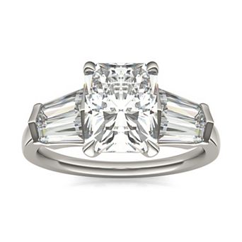 Charles & Colvard 14k Gold 3 7/8 Carat T.W. Radiant Cut Lab-Created Moissanite Engagement Ring