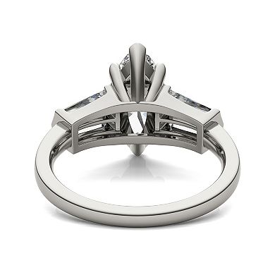 Charles & Colvard 14k White Gold 3 1/3 Carat T.W. Marquise Lab-Created Moissanite Engagement Ring