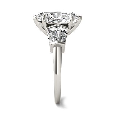 Charles & Colvard 14k White Gold 3 1/3 Carat T.W. Marquise Lab-Created Moissanite Engagement Ring
