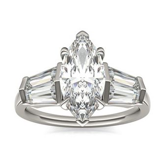 Charles & Colvard 14k Gold 3 1/3 Carat T.W. Marquise Lab-Created Moissanite Engagement Ring