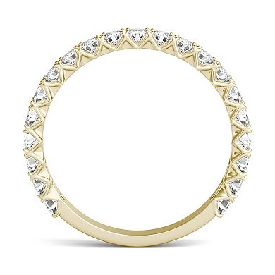 Charles & Colvard 14k Gold 3/4 Carat T.W. Lab-Created Moissanite Wedding Band