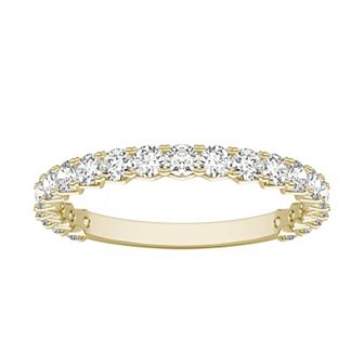 Charles & Colvard 14k Gold 3/4 Carat T.W. Lab-Created Moissanite Wedding Band
